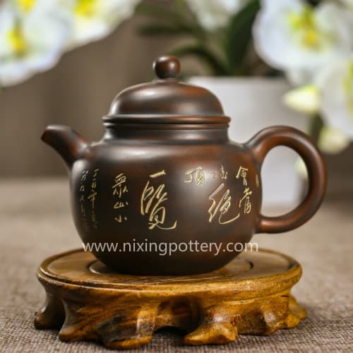 _ Wangyue _ zisha Qinzhou Nixing pottery handmade teapot